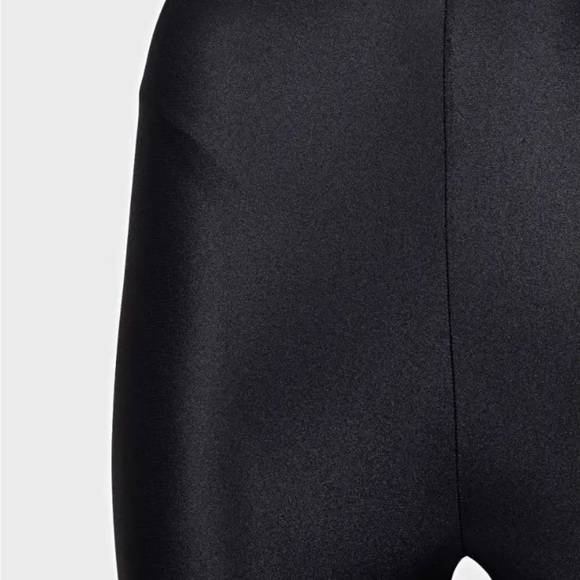 Saint Laurent Black Satin Leggings - Picture 3 of 6